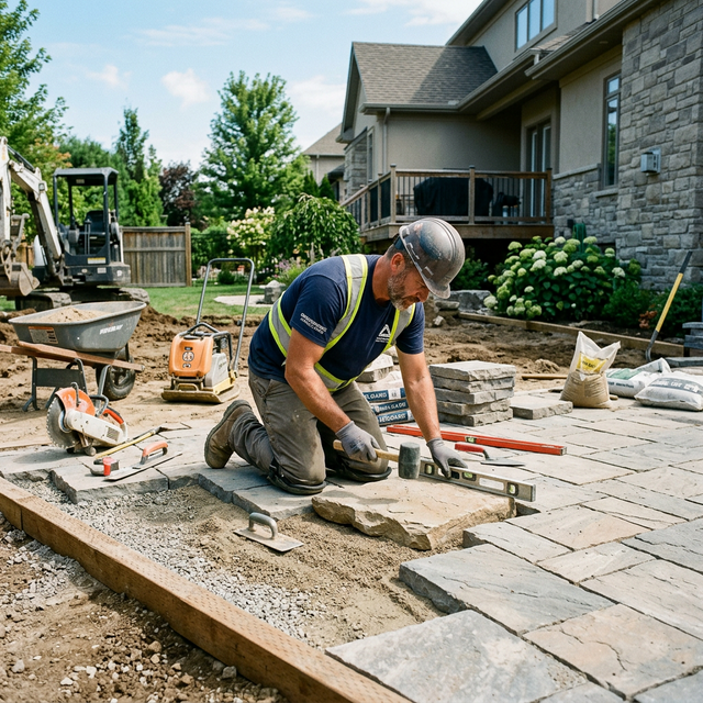 Hardscaping and paver installation